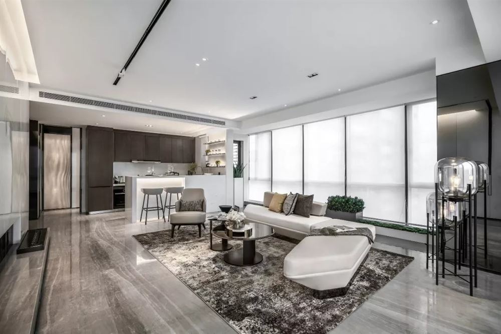 湛江市新澳城市花園輕奢風格四居室裝修案例