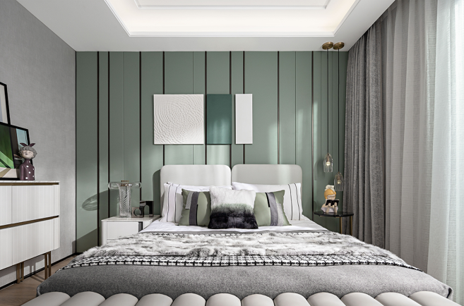 簡歐輕奢風(fēng)格室內(nèi)設(shè)計(jì)家裝案例-臥室 簡歐輕奢風(fēng)格室內(nèi)設(shè)計(jì)家裝案例-臥室