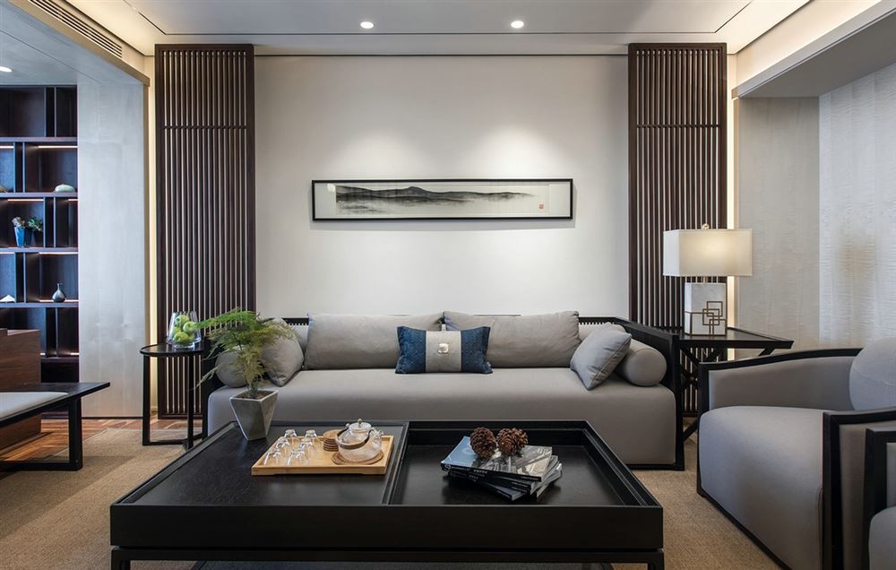 佛山市中交·瀧灣云城新中式風格四居室裝修案例