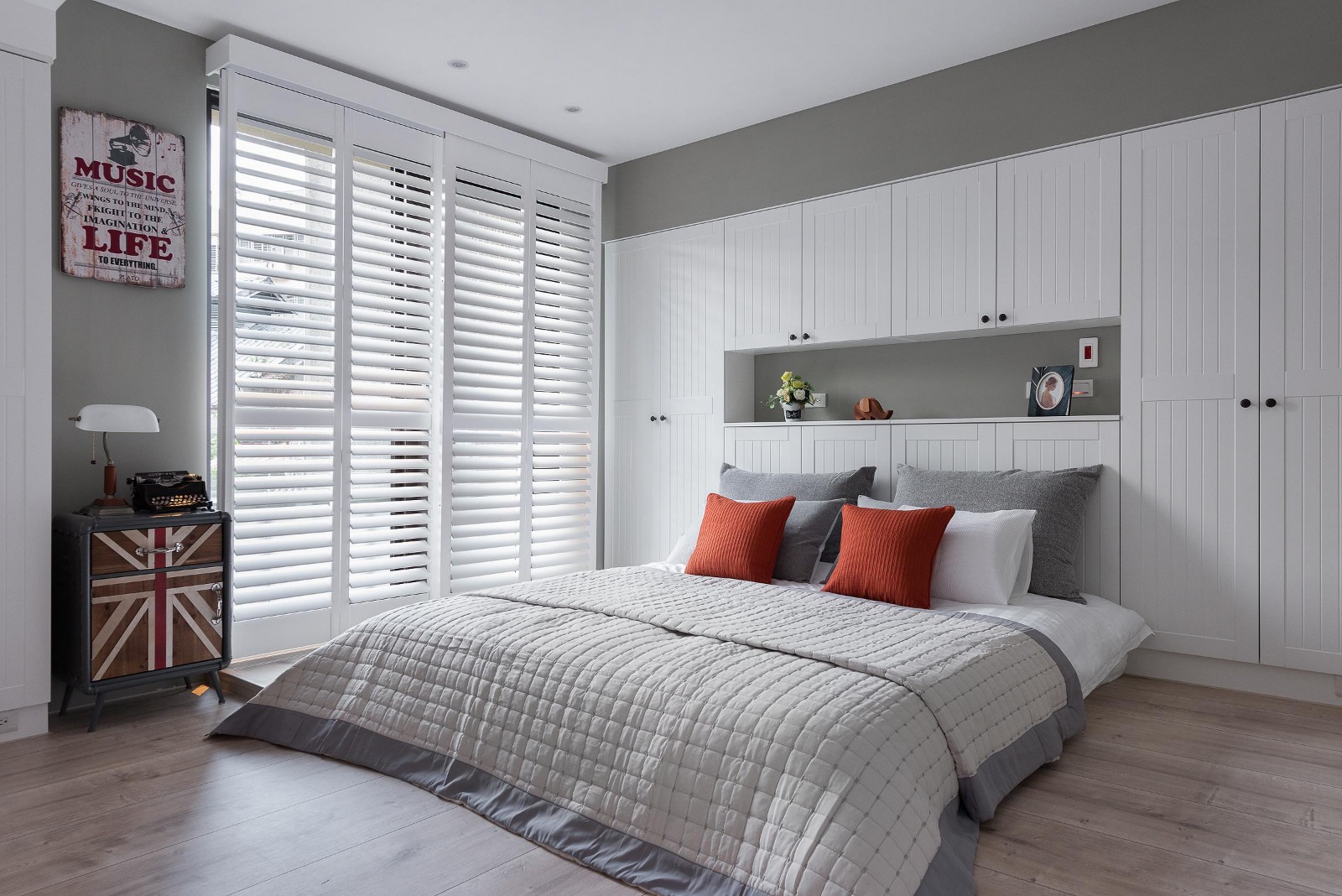 佛山裝修公司英式鄉村風格室內裝修效果圖-臥室 佛山裝修公司英式鄉村風格室內裝修效果圖-臥室