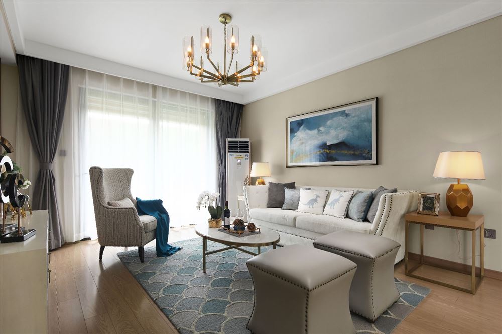 惠州市泰康華府歐式風格三居室裝修案例