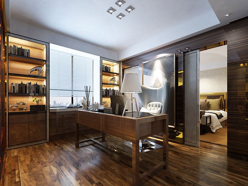 常州市綠地峰云匯·武宜瓏庭輕奢風格三居室裝修案例