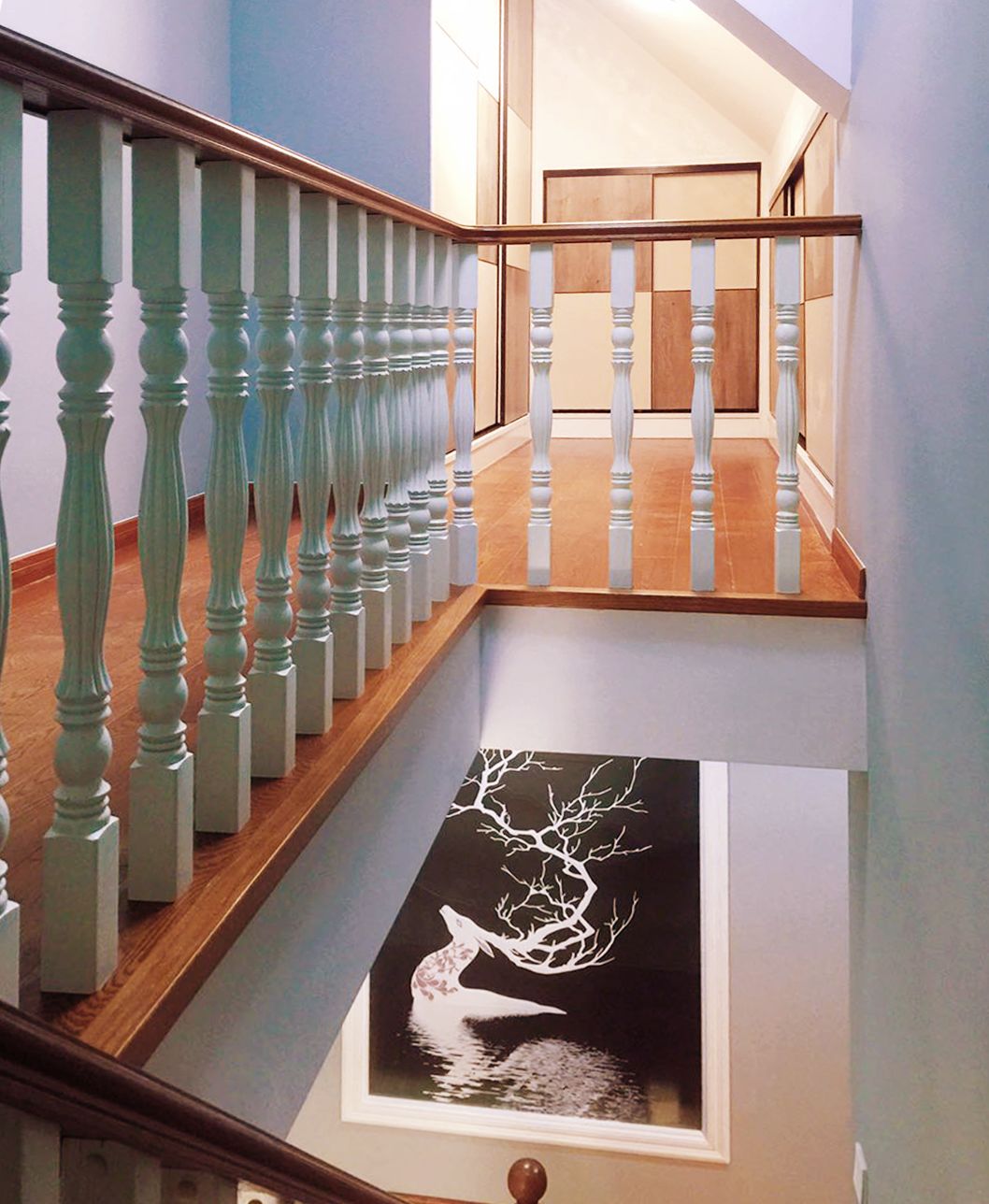 別墅裝修現(xiàn)代美式風(fēng)格-梯間 別墅裝修現(xiàn)代美式風(fēng)格-梯間