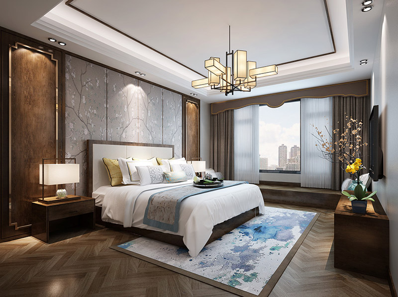簡歐輕奢風(fēng)格室內(nèi)裝修效果圖-尚都城奧特萊斯四居160平米-臥室 簡歐輕奢風(fēng)格室內(nèi)裝修效果圖-尚都城奧特萊斯四居160平米-臥室