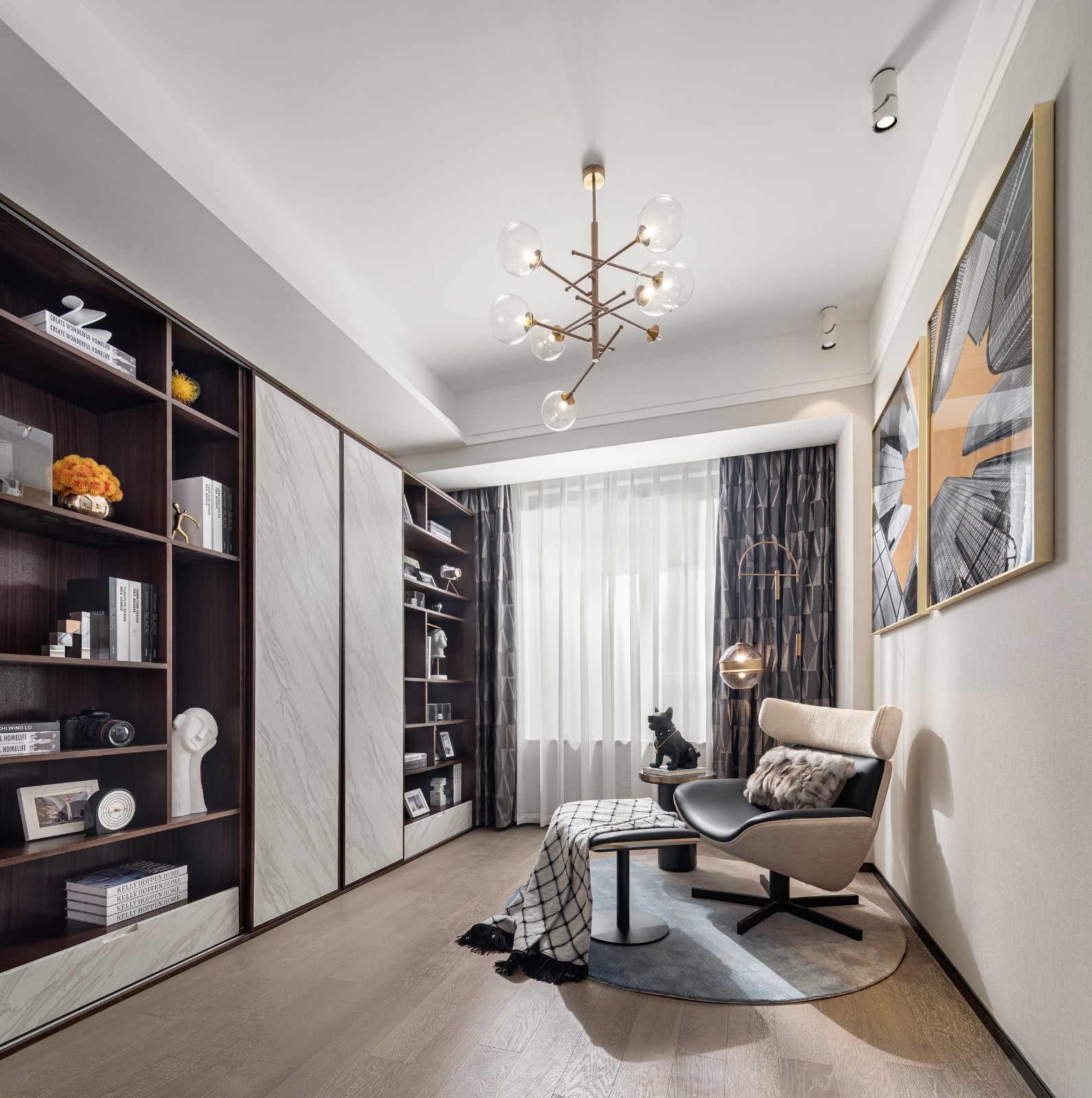 現代輕奢風格室內設計家裝案例-臥室 現代輕奢風格室內設計家裝案例-臥室