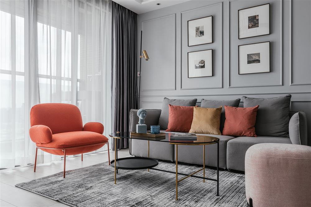 佛山市美的·東樾灣輕奢風格三居室裝修案例