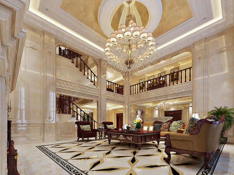 泰州市濱江首席歐式風格別墅裝修案例