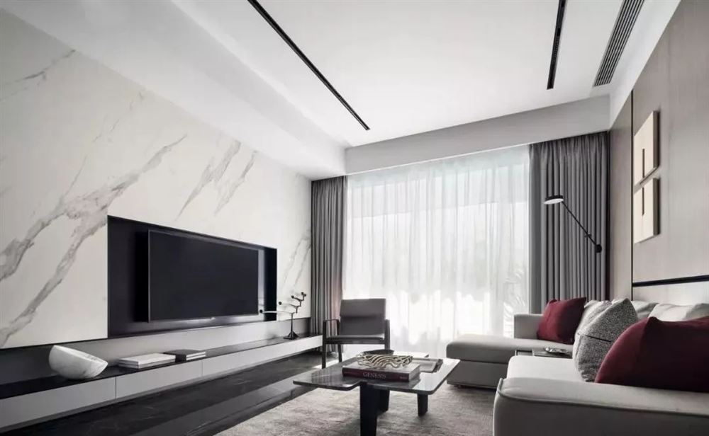 韶關(guān)市碧綠湖現(xiàn)代簡約風(fēng)格三居室裝修案例