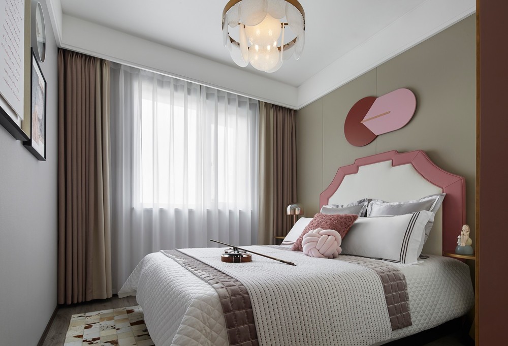 港式現代風格室內家裝案例效果圖-次臥 港式現代風格室內家裝案例效果圖-次臥