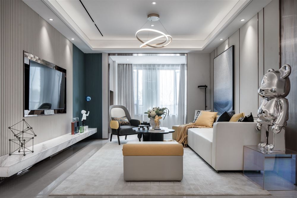 佛山市新希望悅瓏灣現(xiàn)代簡約風(fēng)格三居室裝修案例