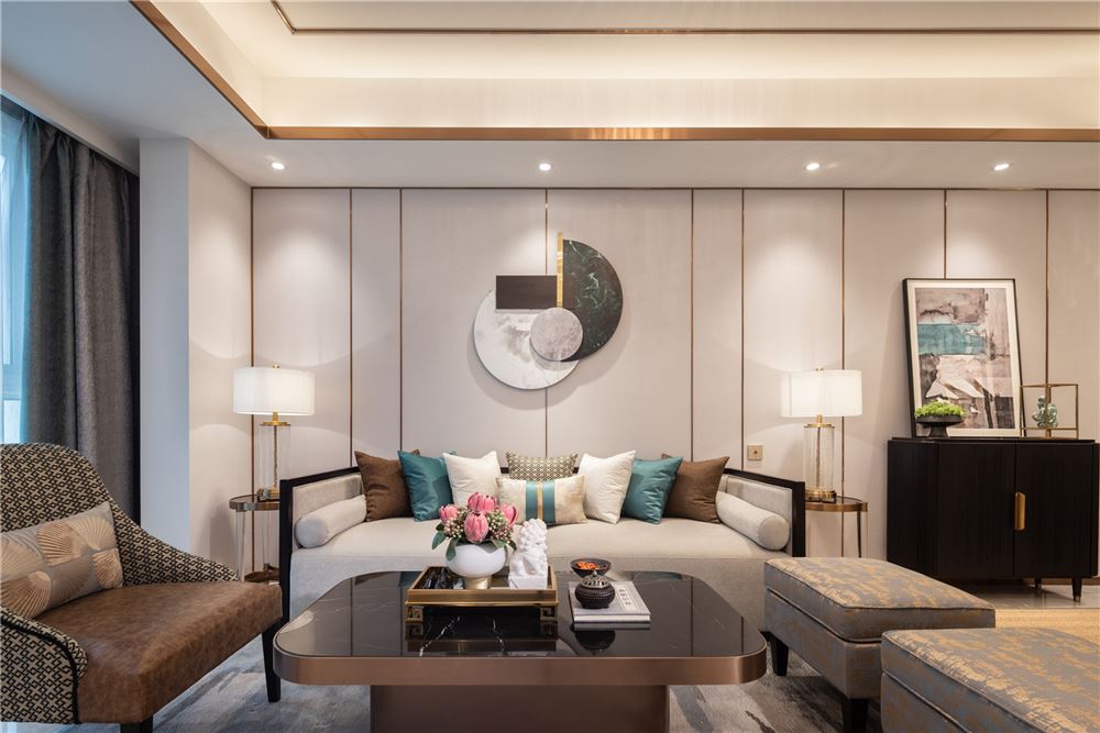 佛山市金地藝境天成新中式風格四居室裝修案例