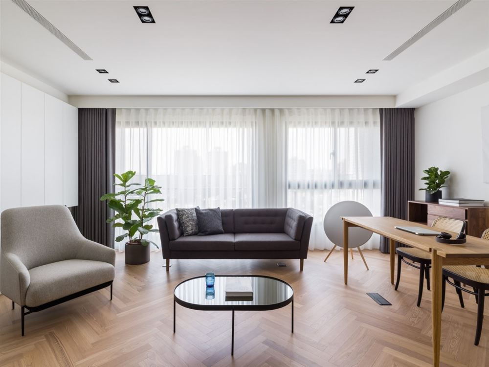 江門市碧華園現代簡約風格三居室裝修案例