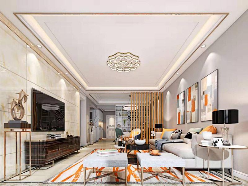 昭通市九天慧都輕奢風格平層裝修案例