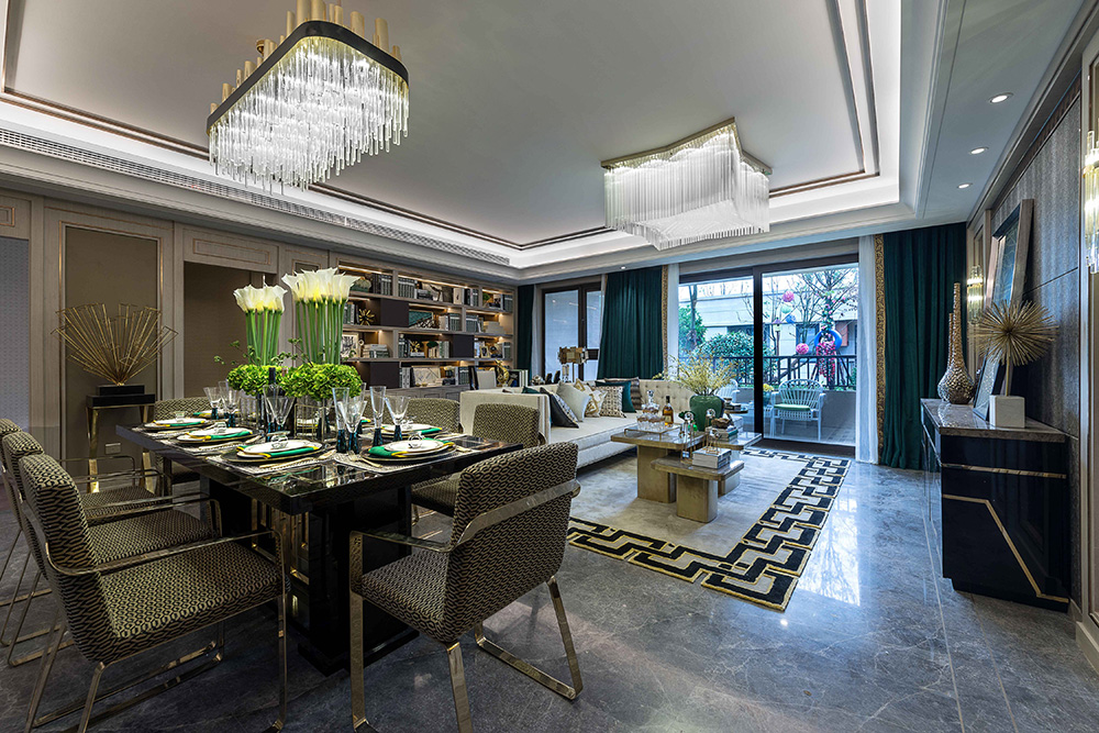 南寧龍光玖瓏湖三居136平米歐式風格室內(nèi)裝修案例-餐廳 南寧龍光玖瓏湖三居136平米歐式風格室內(nèi)裝修案例-餐廳