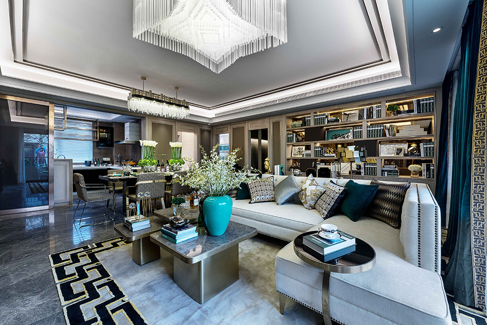 南寧龍光玖瓏湖三居136平米歐式風格室內(nèi)裝修案例-客廳 南寧龍光玖瓏湖三居136平米歐式風格室內(nèi)裝修案例-客廳