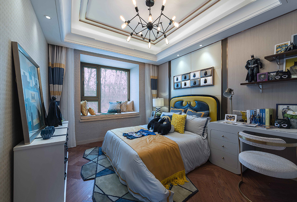 南寧龍光玖瓏湖三居136平米歐式風格室內(nèi)裝修案例-兒童房 南寧龍光玖瓏湖三居136平米歐式風格室內(nèi)裝修案例-兒童房