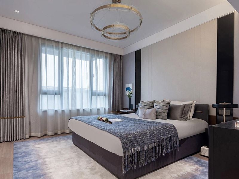 河源市匯景外灘8號現代簡約風格三居室裝修案例