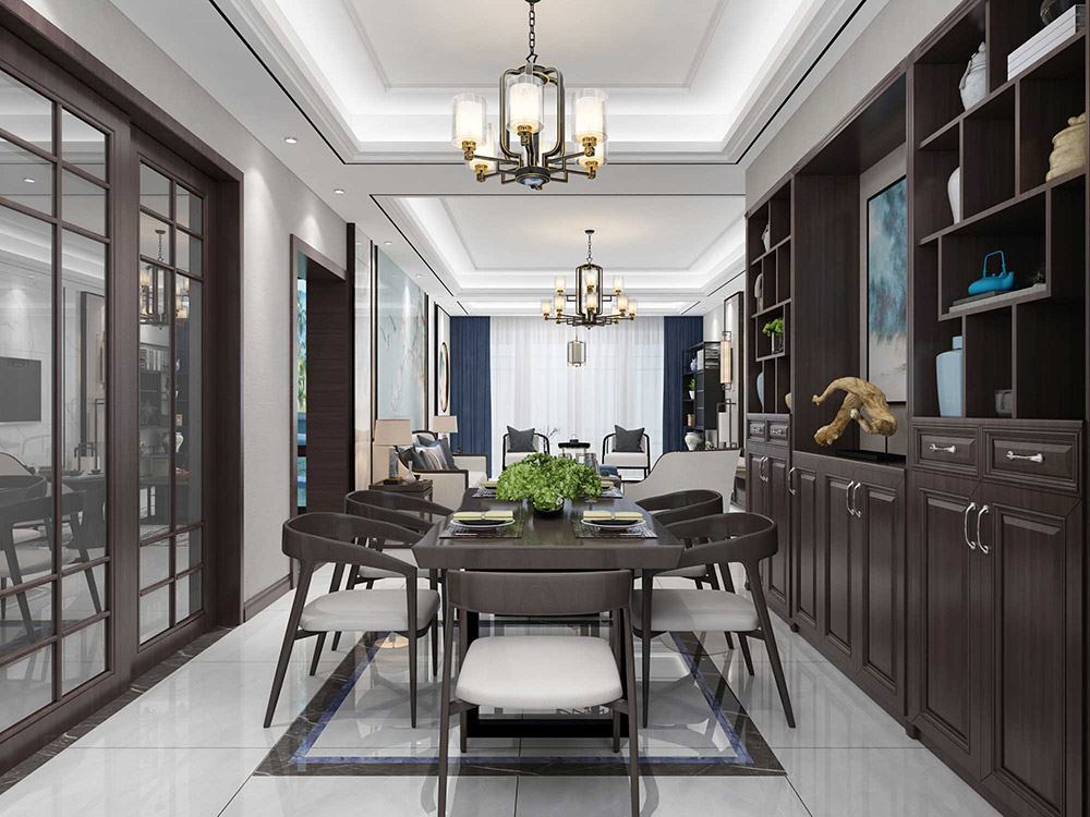 河源市雅居樂花園現代簡約風格三居室裝修案例