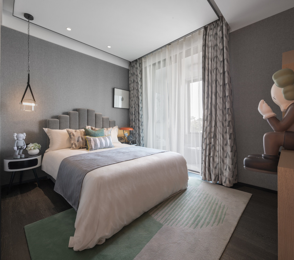 北歐輕奢風格室內家裝案例效果圖-次臥 北歐輕奢風格室內家裝案例效果圖-次臥