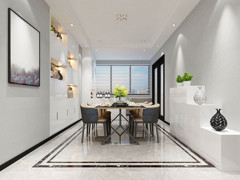 廣州市美林湖畔現代簡約風格二居室裝修案例