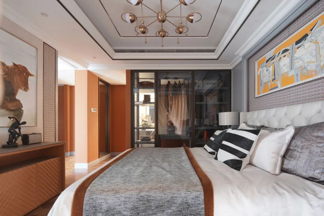 時尚輕奢風格室內設計家裝案例-主臥 時尚輕奢風格室內設計家裝案例-主臥