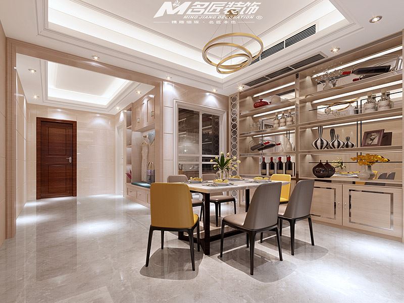 揭陽市創裕花園輕奢風格三居室裝修案例