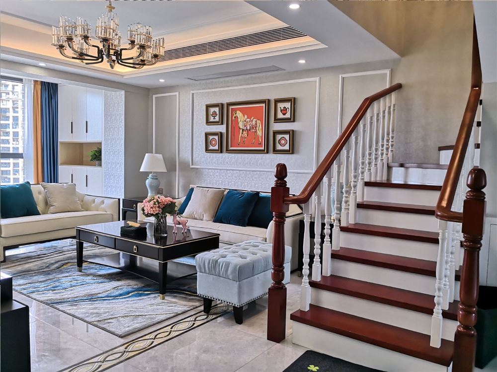 江門市江海碧桂園歐式風格復式裝修案例