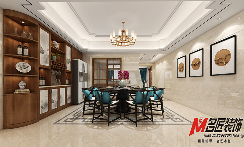 現(xiàn)代前衛(wèi)風(fēng)格室內(nèi)裝修效果圖-寶德家園三居143平米-餐廳 現(xiàn)代前衛(wèi)風(fēng)格室內(nèi)裝修效果圖-寶德家園三居143平米-餐廳