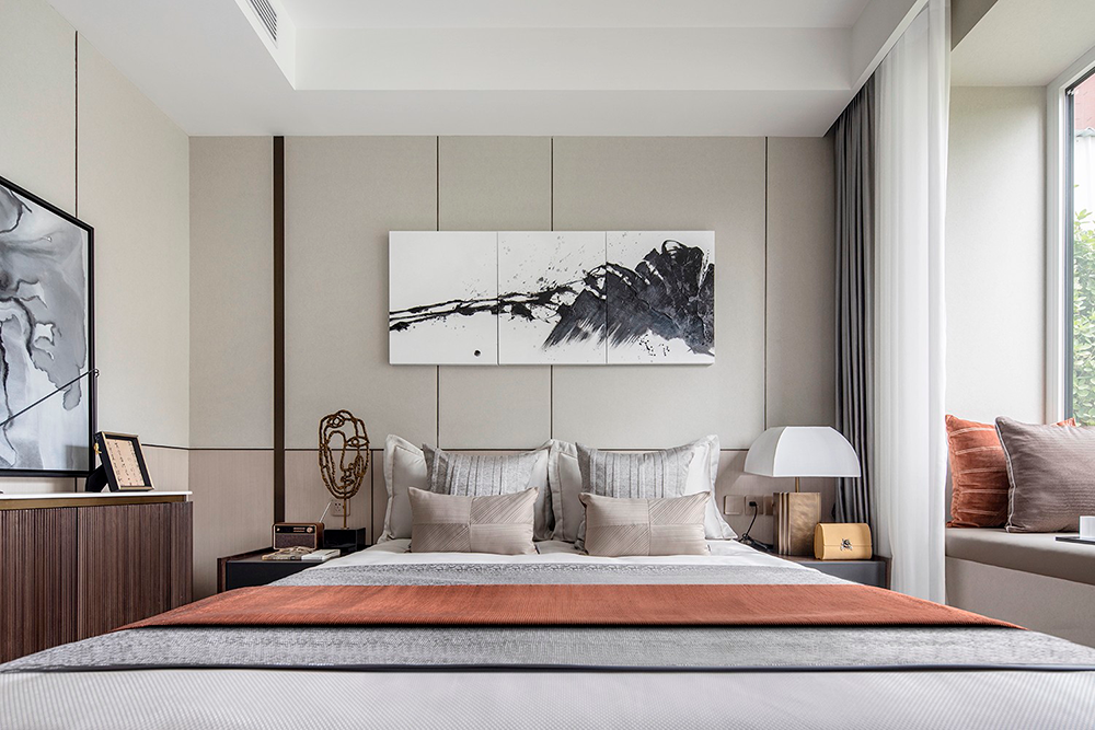 現代輕奢風格室內設計家裝案例-臥室 現代輕奢風格室內設計家裝案例-臥室