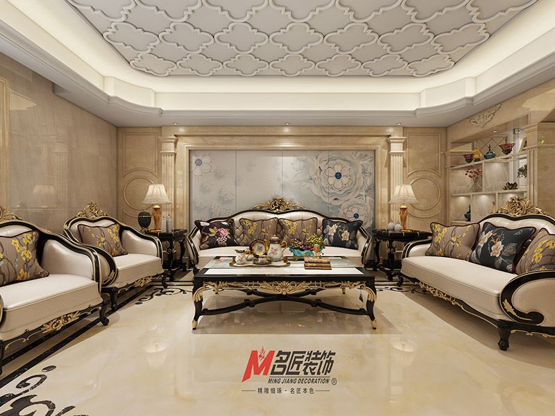 揭陽市龍湖花園歐式風格三居室裝修案例