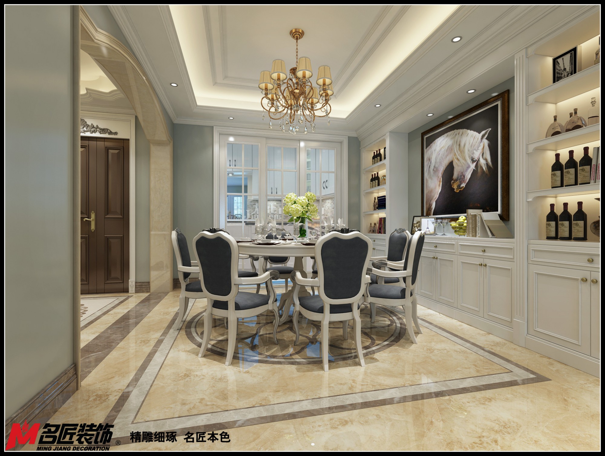 德陽市萬興 一品歐式風格別墅裝修案例