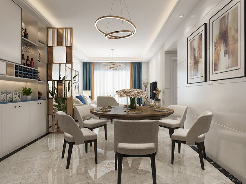 茂名市博雅新邨現代簡約風格三居室裝修案例