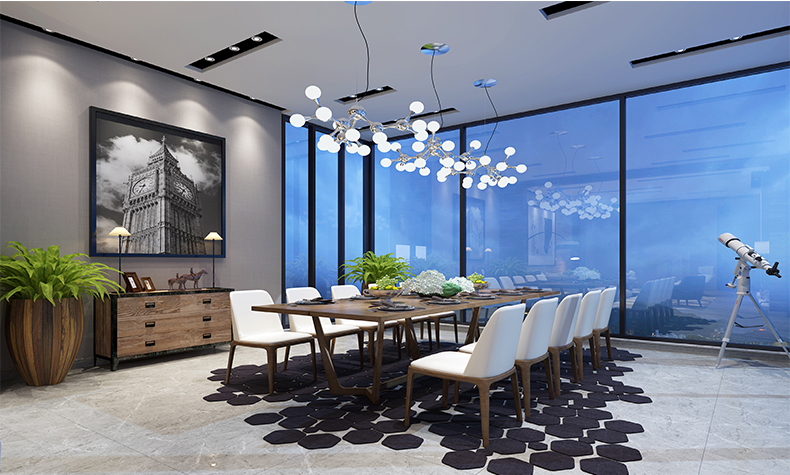 瀧景花園別墅355平米現代簡約風格裝修案例-餐廳 瀧景花園別墅355平米現代簡約風格裝修案例-餐廳