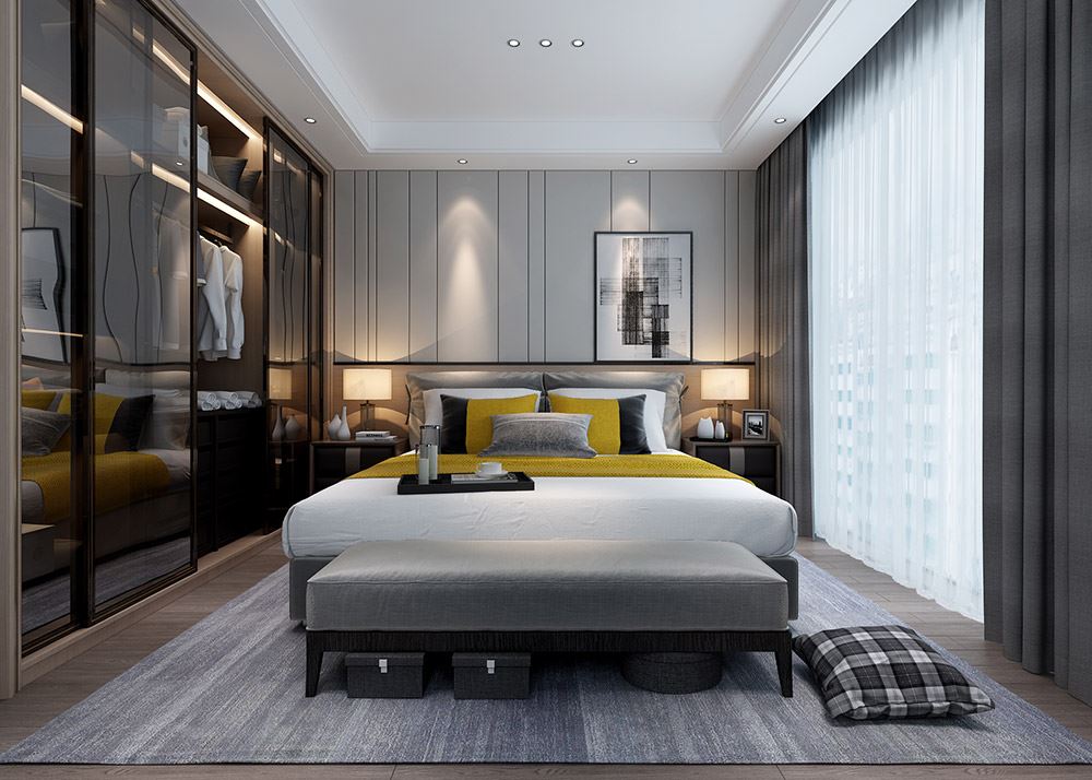 昭通市玉泉商業廣場現代簡約風格二居室裝修案例