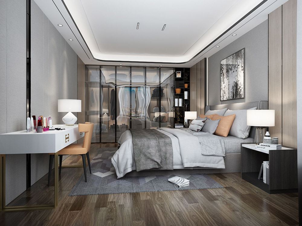 臺州市碧湖山莊現代簡約風格三居室裝修案例