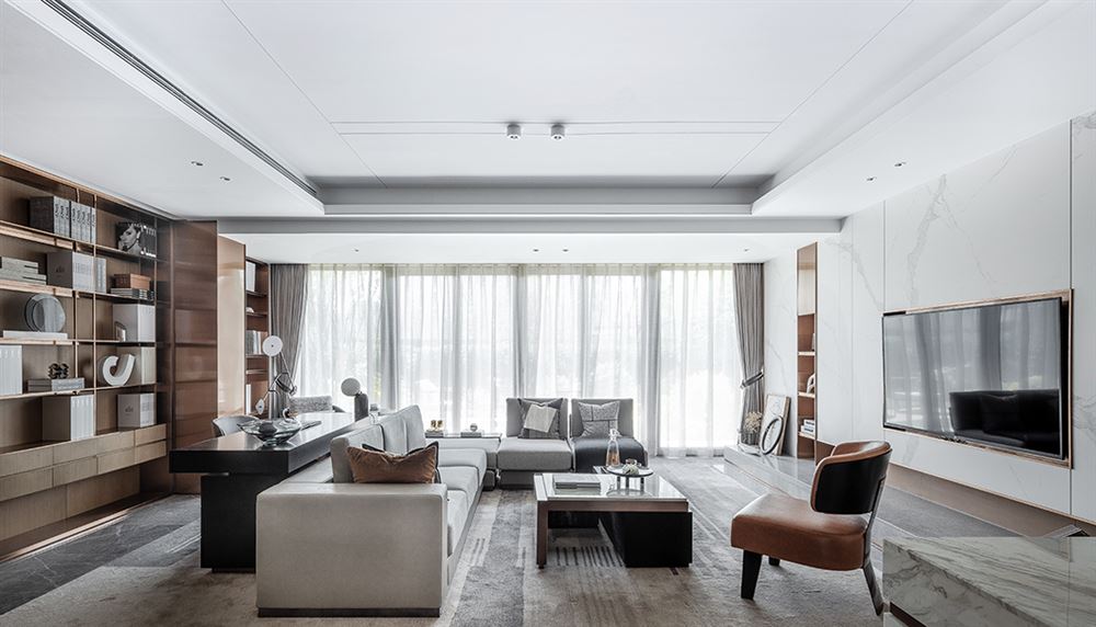 佛山市時代愛車小鎮(佛山)現代簡約風格三居室裝修案例