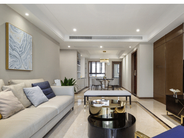 佛山市金地藝境天成輕奢風格四居室裝修案例