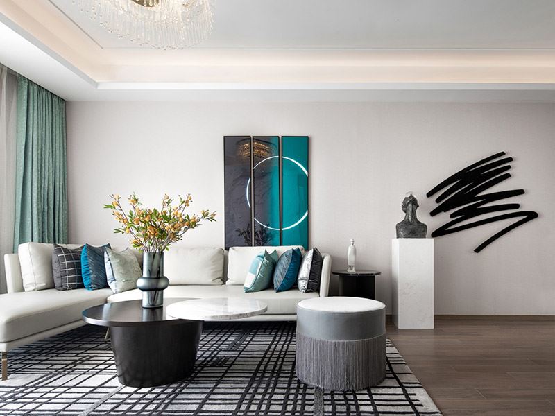 河源市香江名府現(xiàn)代簡(jiǎn)約風(fēng)格三居室裝修案例