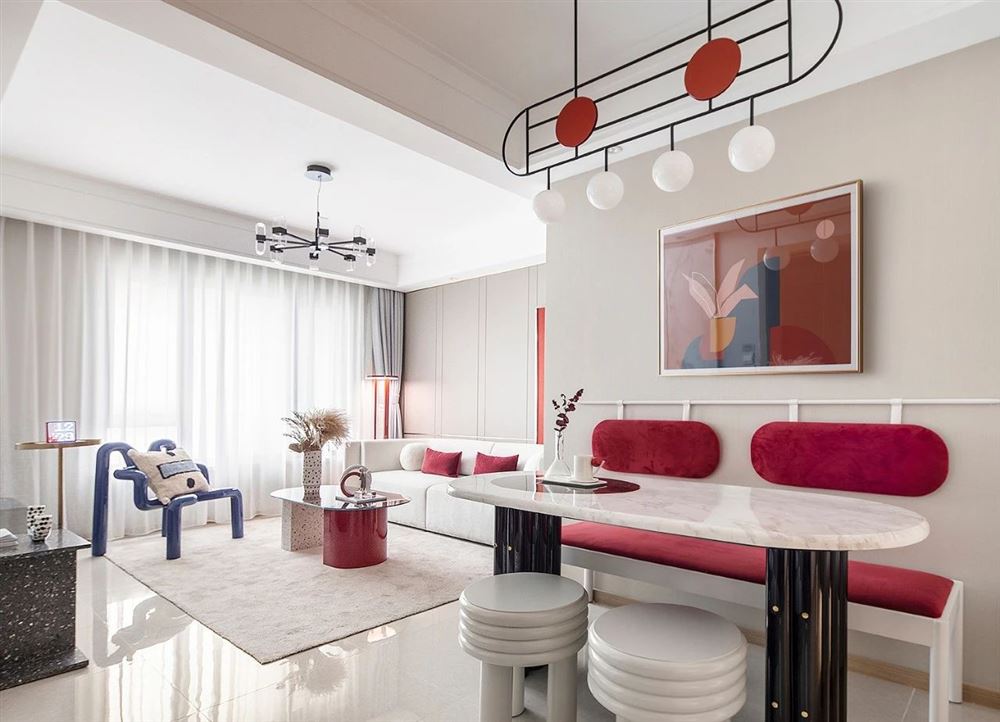 曲靖市德城壹號莊園現代風格四居室裝修案例