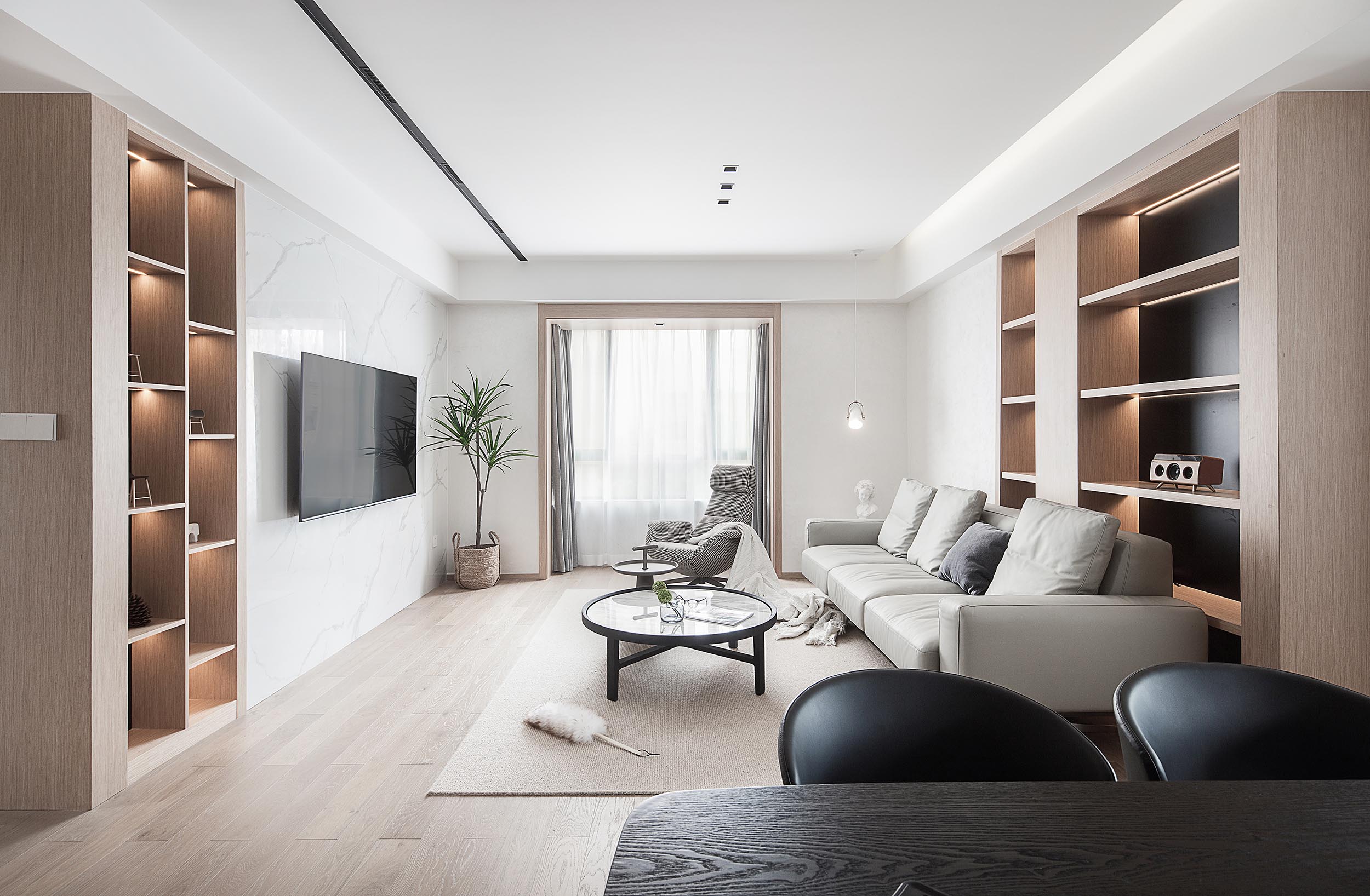 現代簡約風格室內家裝案例效果圖-客廳 現代簡約風格室內家裝案例效果圖-客廳