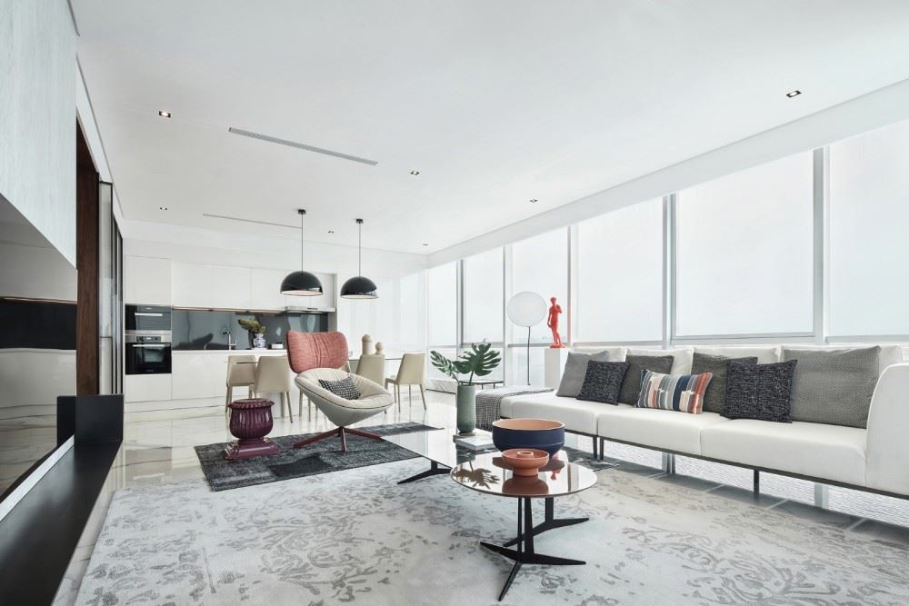 楚雄彝族自治州華府山水小區現代簡約風格平層裝修案例