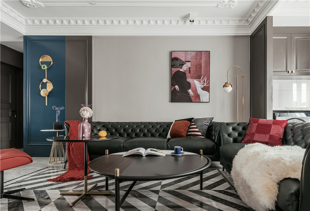 現代輕奢風格家裝設計室內裝修效果圖-客廳沙發 現代輕奢風格家裝設計室內裝修效果圖-客廳沙發