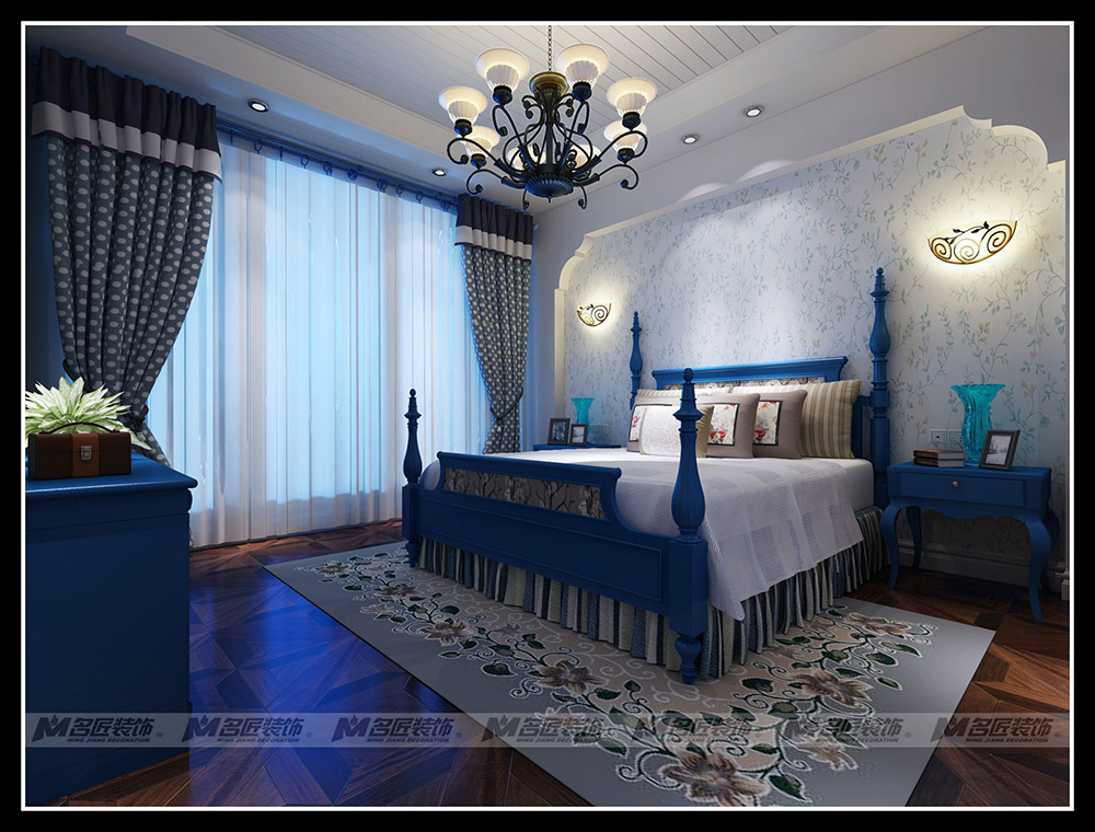 龍宸梧桐郡三居155平米北歐風格裝修案例-臥室 龍宸梧桐郡三居155平米北歐風格裝修案例-臥室