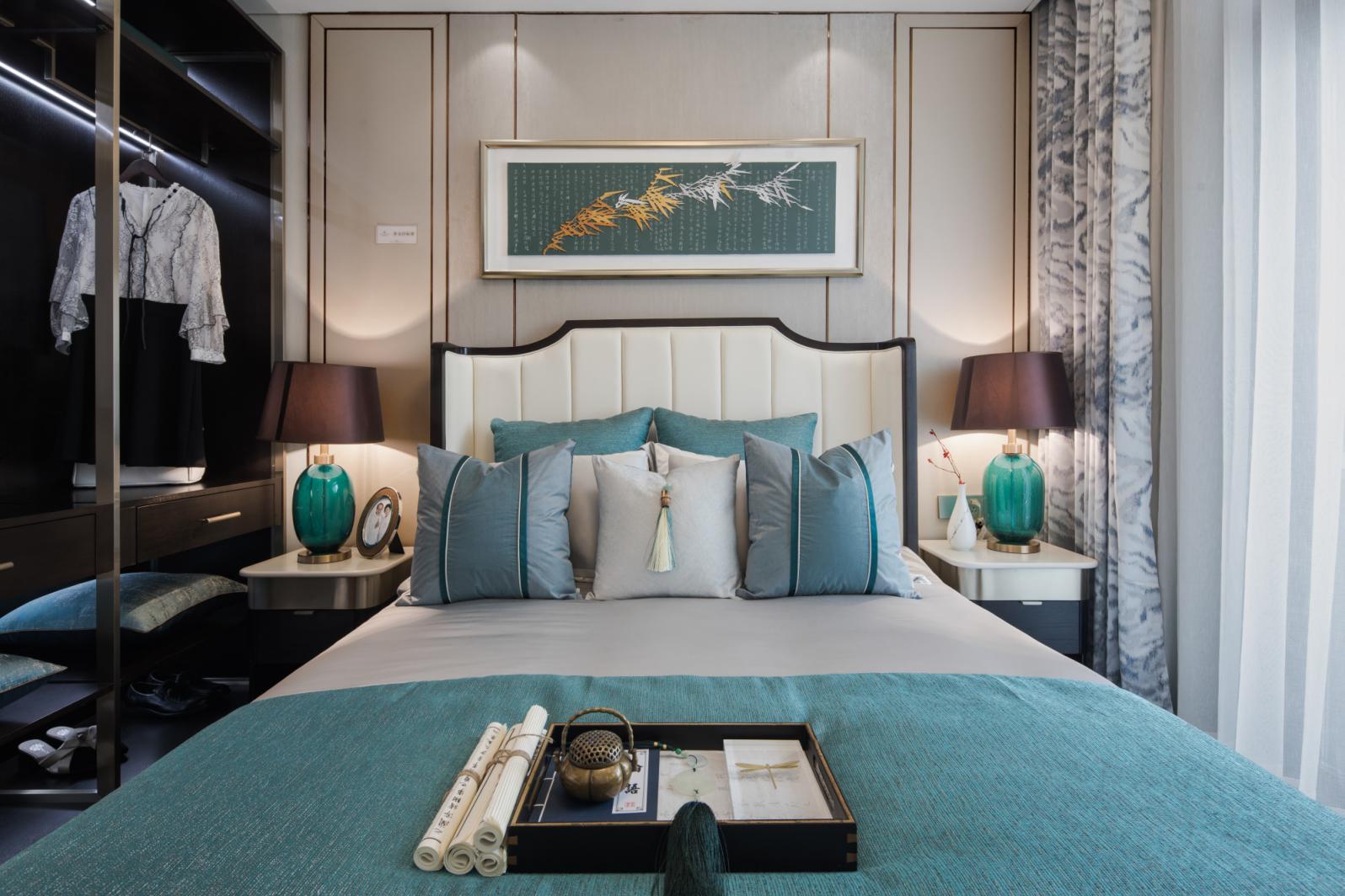新中式風格室內設計家裝案例-主臥 新中式風格室內設計家裝案例-主臥