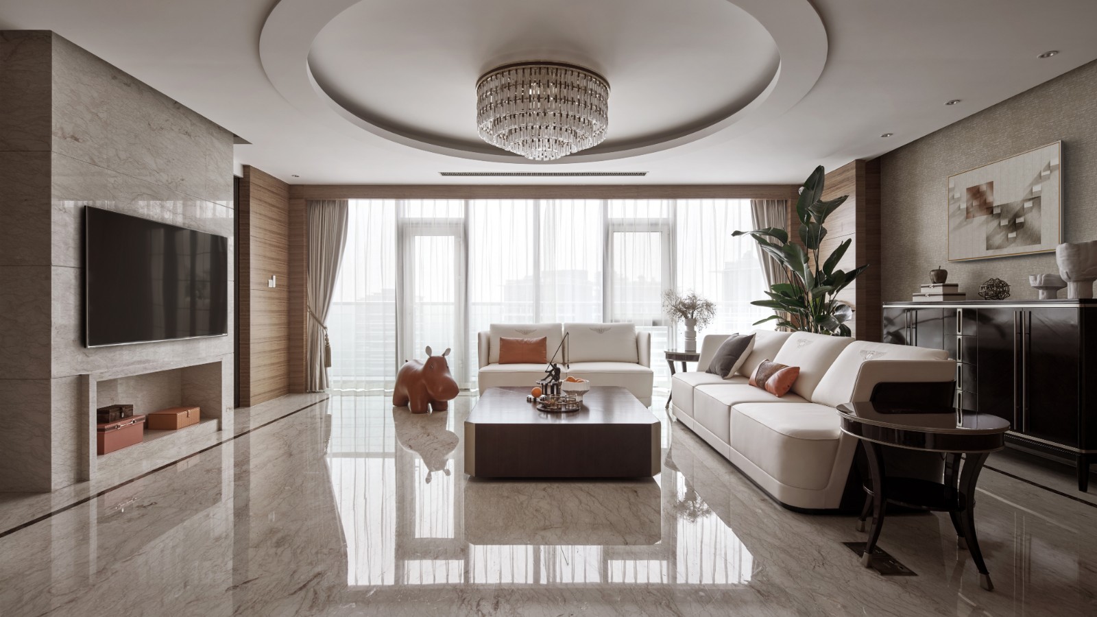 現代簡約風格家裝設計室內裝修效果圖-客廳 現代簡約風格家裝設計室內裝修效果圖-客廳