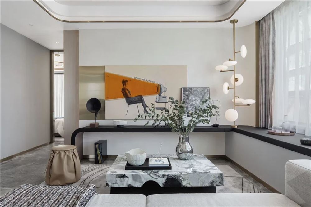 湛江市水木清華輕奢風格四居室裝修案例