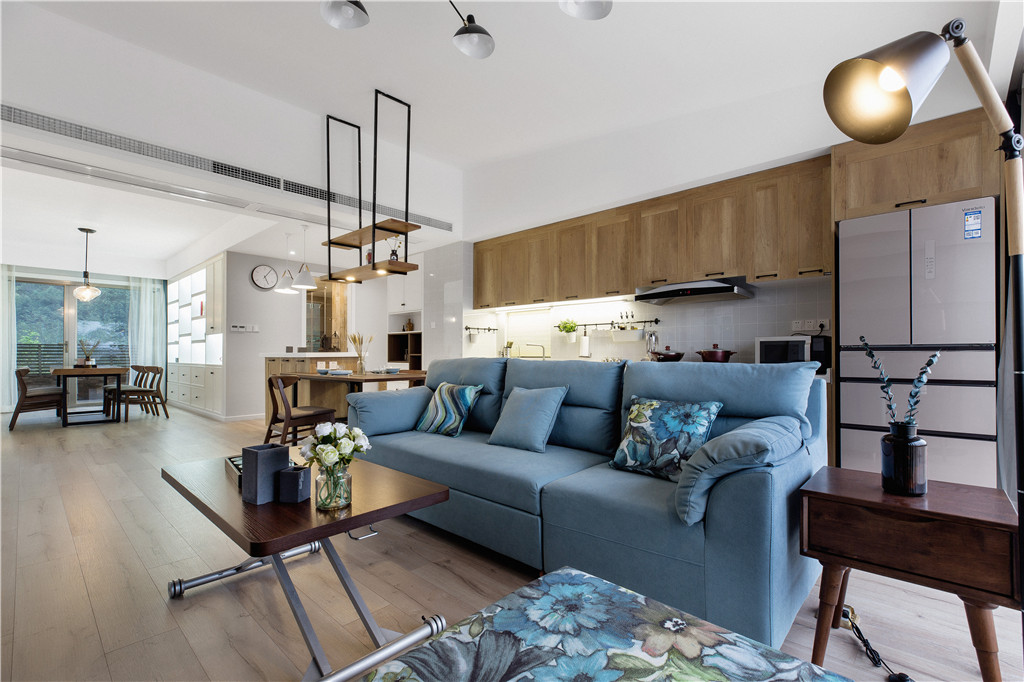 德陽市101地質隊家屬院北歐風格三居室裝修案例