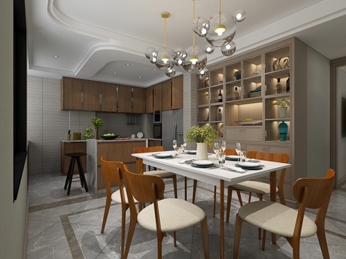 江南世家名稱二居98平米歐式風(fēng)格裝修案例-廚餐廳 江南世家名稱二居98平米歐式風(fēng)格裝修案例-廚餐廳