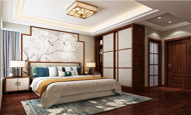 佛山市雅居樂·江畔明珠新中式風(fēng)格四居室裝修案例