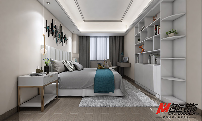 金城君悅四居236平米北歐風格裝修案例-次臥 金城君悅四居236平米北歐風格裝修案例-次臥